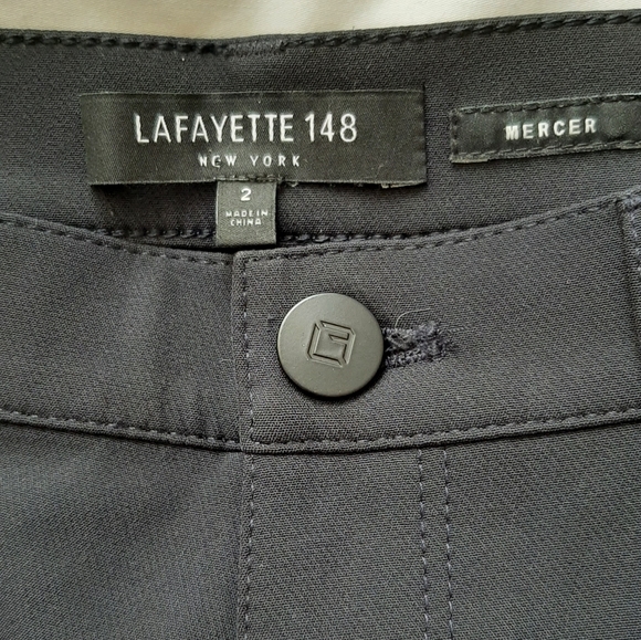Lafayette New York Classic Navy Pant - Picture 3 of 4